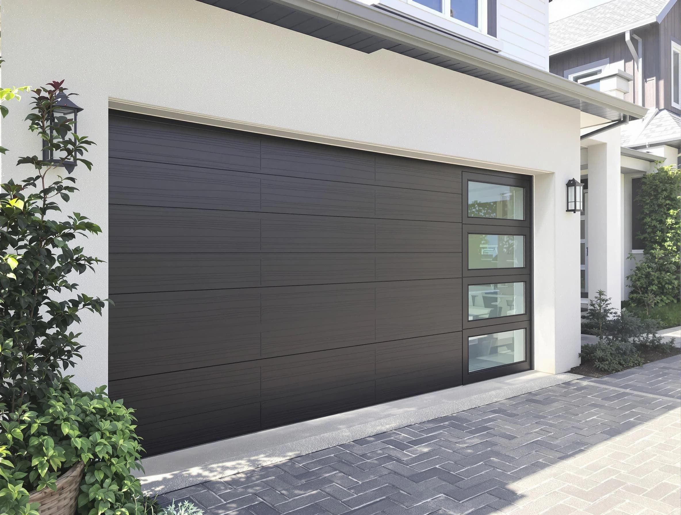 Custom garage door installation by Bellwood Garage Door Repair in Bellwood