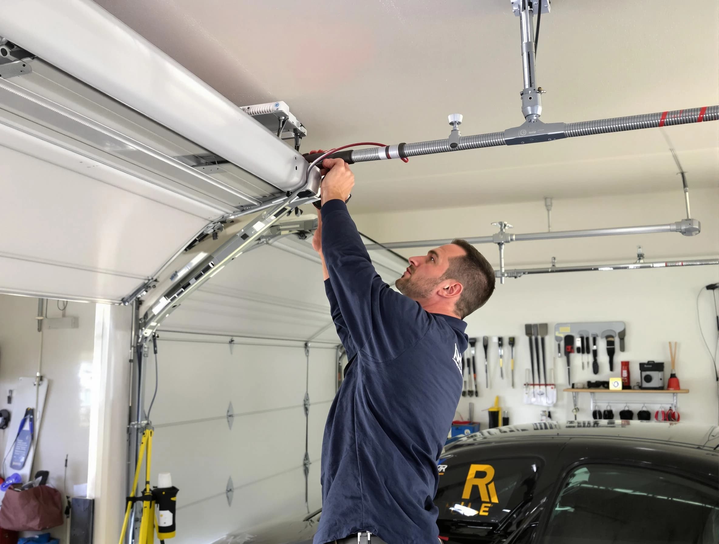 Bellwood Garage Door Repair technician performing garage door cable repair in Bellwood