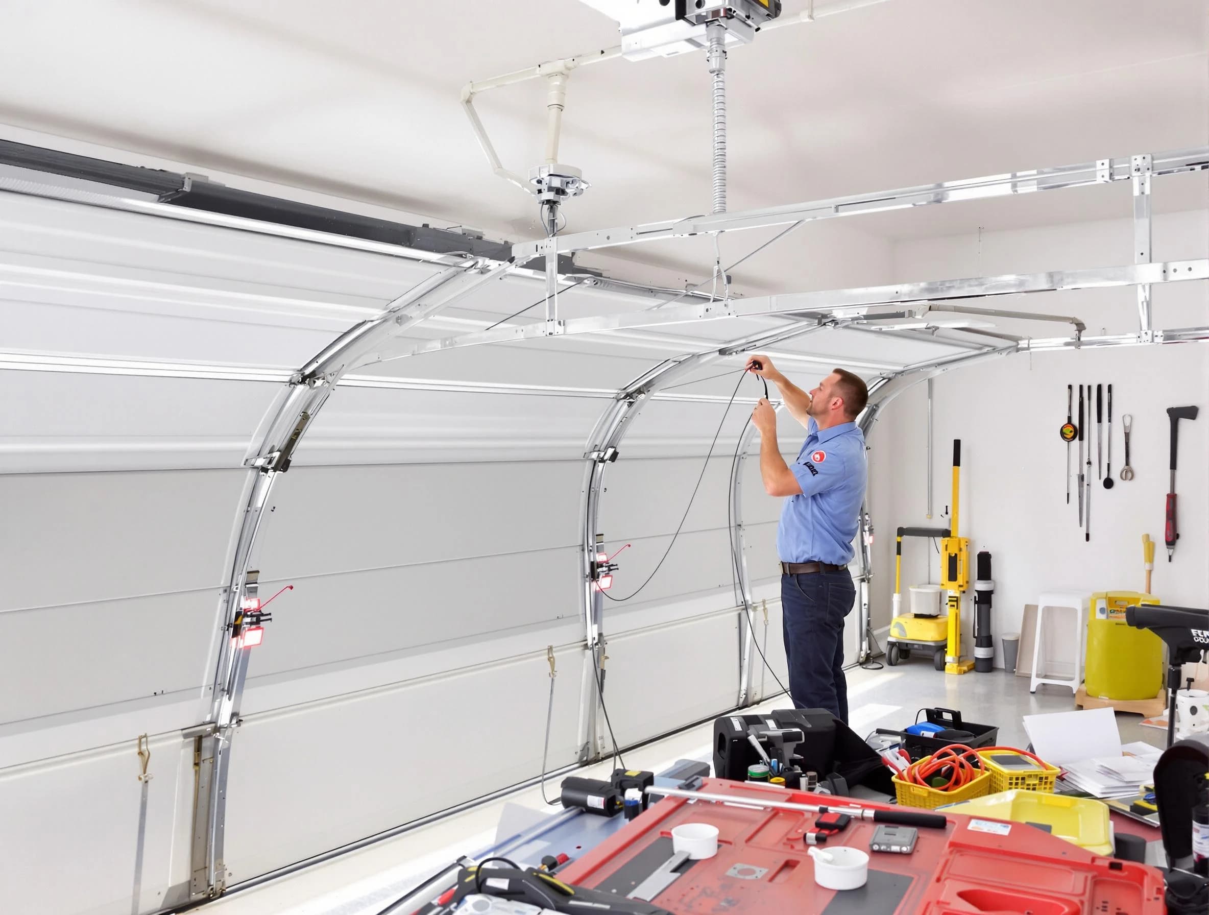 Garage door cable repair service by Bellwood Garage Door Repair in Bellwood