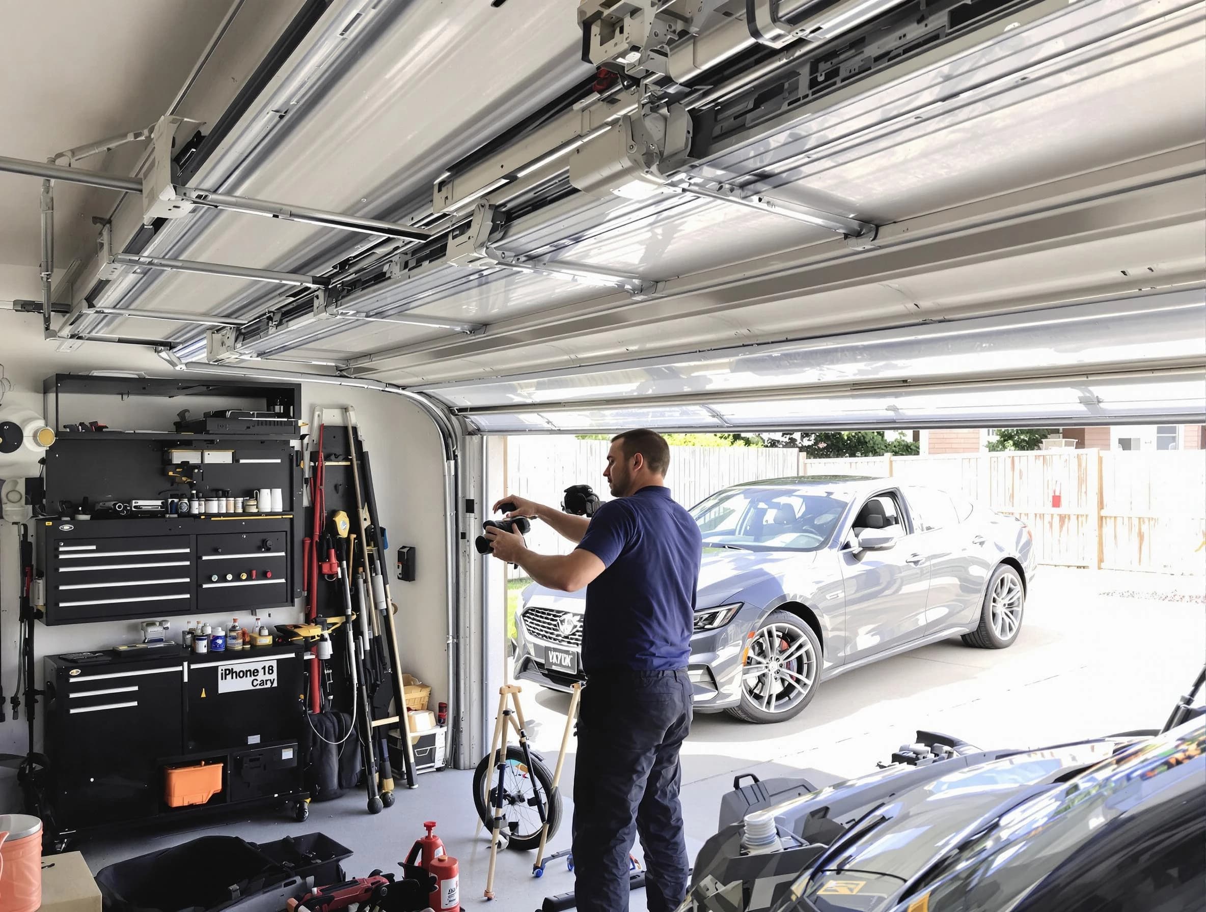 Bellwood Garage Door Repair technician fixing noisy garage door in Bellwood