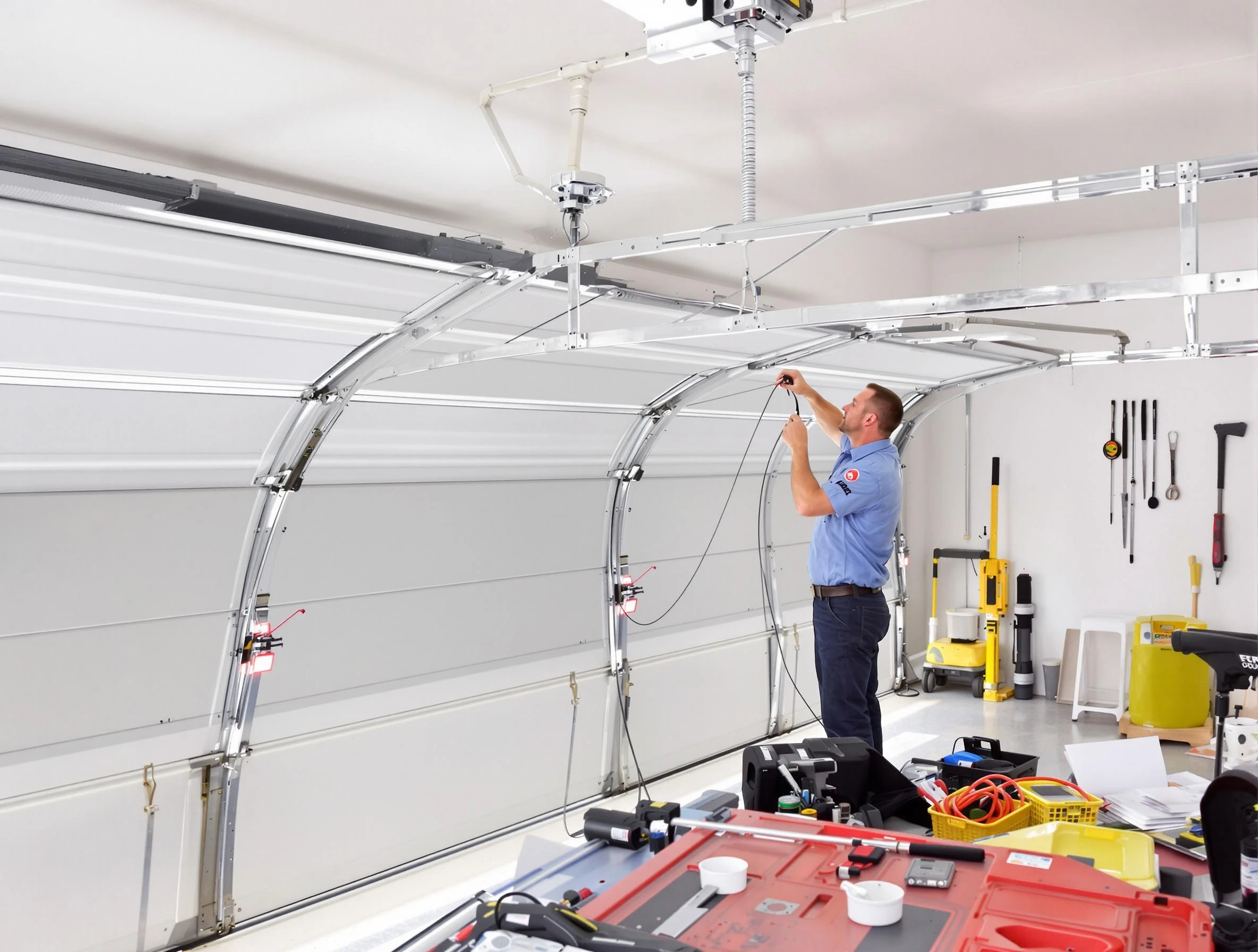 Garage door cable repair service by Bellwood Garage Door Repair in Bellwood