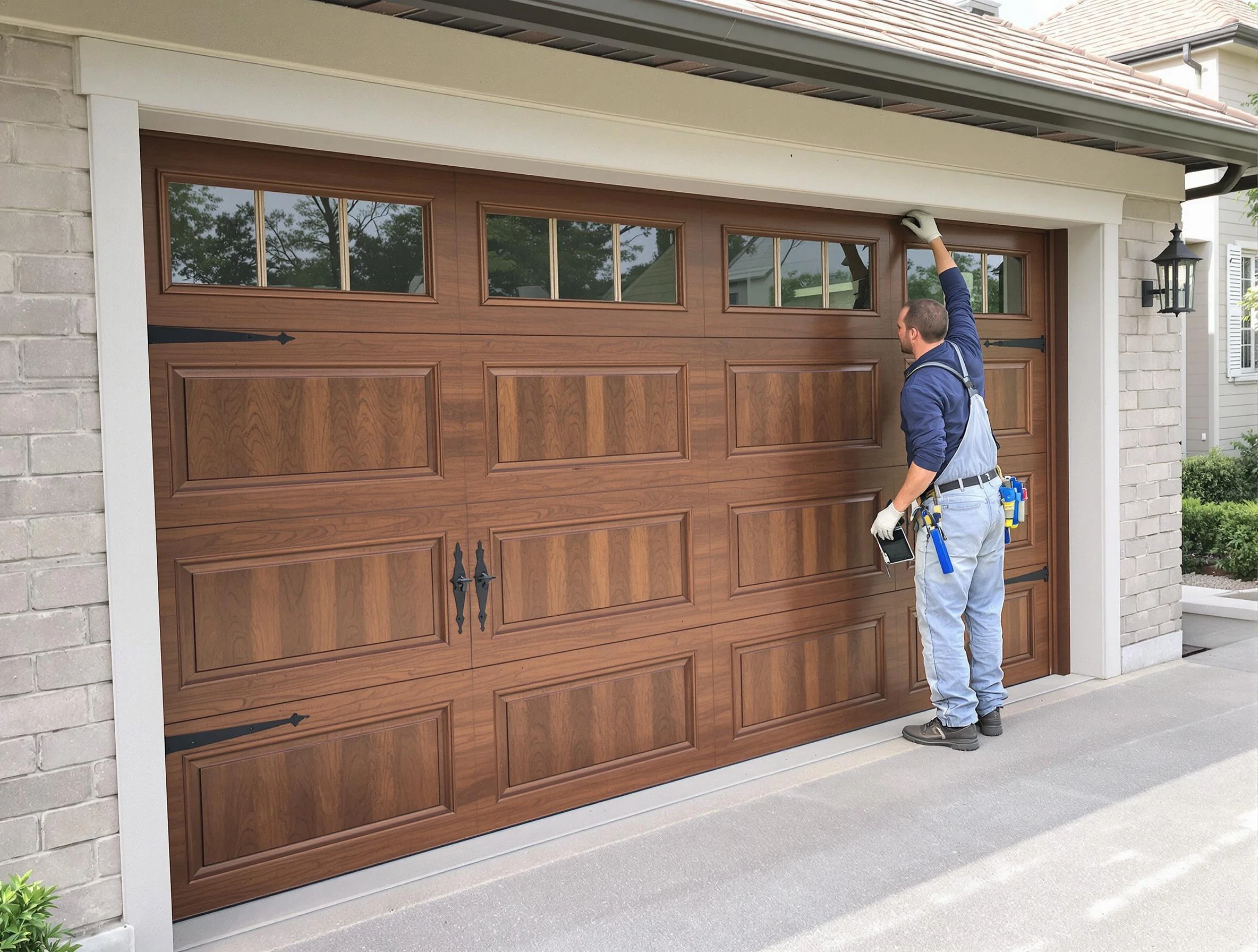 Custom garage door showcase by Bellwood Garage Door Repair in Bellwood