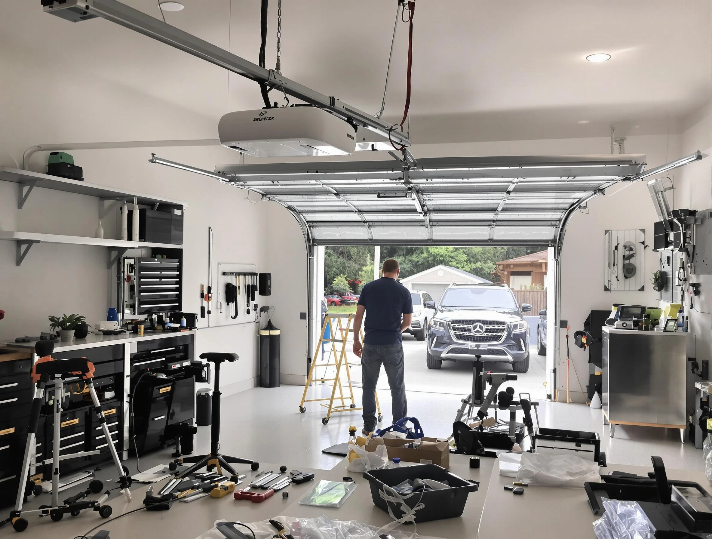 Garage door opener installation by Bellwood Garage Door Repair in Bellwood